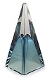 Art glass pyramid, 'Crystal Blue' (medium) Art glass pyramid, 'Crystal Blue' (medium)