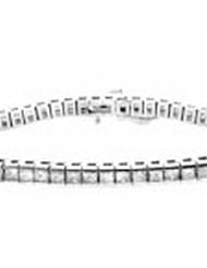 2.00 ct Diamond Bracelet, 14K gold B-F-C 1 row