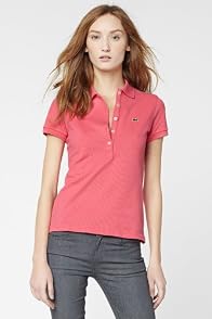 Short Sleeve 5 Button Stretch Pique Polo