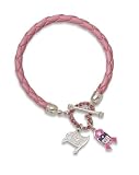 Logoart Tampa Bay Buccaneers Breast Cancer Awareness Pink Rope Bracelet
