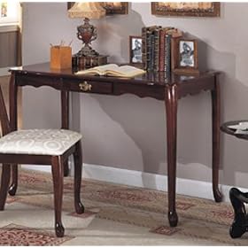 NEW QUEEN ANNE WRITING DESK and CHAIR SET IN CHERRY FNSH by Cross