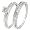 1/4 CT. T.W. Round Cut Diamond Engagement Ring and Ladies' Wedding Band Set 14K White Gold - Size 10.5