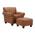 Westmont Chair and Ottoman - Sienna Paisley