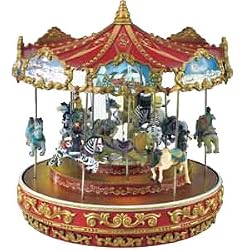 Incredible Grand Triple Decker Carousel By Mr. Christmas