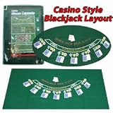 Blackjack Layout 36 x 72 inch - Casino Supplies > Blackjack Supplies