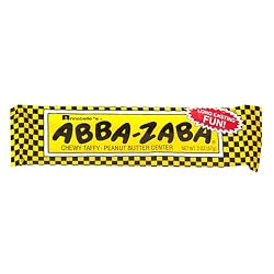 Annabelle's Abba-Zaba Chewy Taffy Peanut Butter Center, 2-Ounce Bars (Pack of 24)