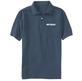 POLO SHIRT LIGHT BLUE EMBROIDERY  SIMPLE WORD GUYANA 