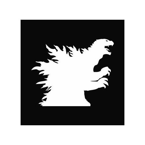 Amazon 2x 7 Godzilla Silhouette Logo Sticker Vinyl Decals