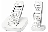 Gigaset  - C590 Duo - Téléphone sansfil DECT sans répondeur - Blanc