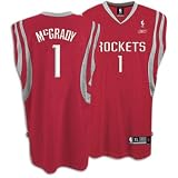 Reebok Houston Rockets #1 Tracy McGrady Red Swingman Jersey