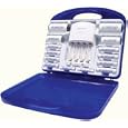 Sanyo Eneloop Battery Charging Kit with 1 charger, 12 batteries, and 4 adapters