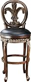 Fleur De Lis Swivel 31" High Bar Stool