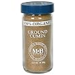 Morton & Bassett Organic Ground Cumin, 2-Ounce Jars (Pack of 3)