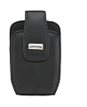 BlackBerry 8800 Series Lambskin Leather Swivel Holster, Pitch Black for 8800, 8820, and 8830