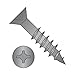 #8 x 2" Deep Thread Wood Screws/Combo/Flat Head/Steel/Black Oxide/Square & Phillips Drive/No Nibs (Carton: 3,500 pcs)