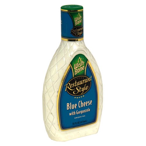 Wish Bone Salad Dressing, Restaurant Style Blue Cheese with Gorgonzola Cheese, 16-Ounce... by Wish Bone
