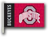 Ohio State Buckeyes 11x18 Double Sided Car Flag