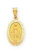 14k Miraculous Medal Pendant