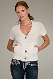 Juicy Couture Alpaca Dial Crochet Cardigan