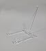 Plate Stand Adjustable Easel, Clear with 6 inch Post, APS-6