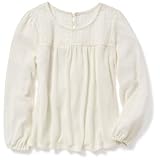 オールドネイビー OLD NAVY/ レーストリムニットスイングティ クリームデラクリーム トップス長袖シャツ L【並行輸入】