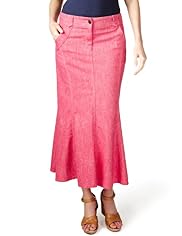 Per Una Cotton Rich Long Panelled Denim Skirt