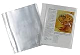 Meadowsweet Kitchens Plastic Full Page Recipe Protectors for 3 ring binders