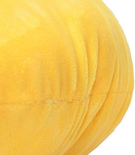 Chois® 32cm 13" Oi Emoji Smiley Emoticon Yellow Round Cushion Pillow Stuffed Plush Soft Toy Doll, Poop Face( Asquint)