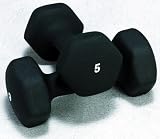Neoprene covered aerobic dumbbell w/ERGO handle