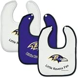 Baltimore Ravens NFL Football Baby Bibs Set of 3