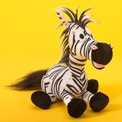 Zebra Zibbie Plush Toy 8"L