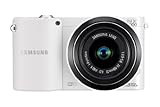 Samsung NX1000 Digital Compact System Camera - White (20.3MP, 20-50mm Lens Kit) 3.0 inch LCD