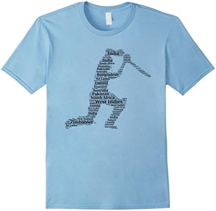 Men's Cricket National Team T-shirt | Cricket Jersey 3XL Baby Blue