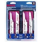 Bosch R68HC 8 Piece 6-Inch reciprocating Saw Blade Set With Hard Case