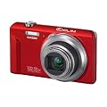 Casio Exilim EX-ZS100 Digitalkamera (14 Megapixel, 12,5-fach opt. Zoom, 6,9 cm (2,7 Zoll) Display, bildstabilisiert) rot