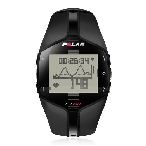 POLAR 90040139 Herren Trainingscomputer FT80, Black White Preisvergleich