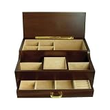 Deep Brown Finish Men's Jewelry Valet