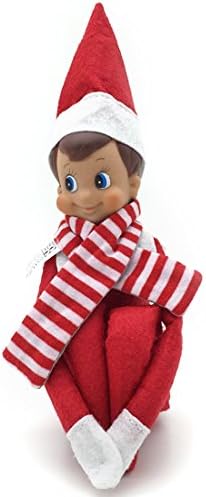 FAYSL:Elf on the Shelf Christmas Plush Scarf Dolls Boy &amp; Girl (Random,1 PC)