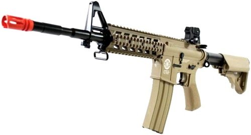 High Performance AEG Package: G&G M4 Raider Combat Machine Metal Gearbox AEG Rifle TAN
