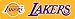 LOS ANGELES LAKERS 8' WIDE OFFICIAL HANGING BANNER