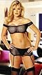 Sexy 4 Piece Fishnet Crop Top, Mini Mini Skirt, Garter and Stockings