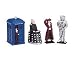 Doctor Who - Tardis, Davros, Doctor Who and Cyberman