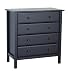Roxanne 4 Drawer Dresser in Ebony Finish By Da Vinci Baby Furniture