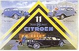 11 Citroen - Artist: Vintage Advertising - Art Print Poster - With a Black Wood Frame - Image Size: 5.25 by 3.75 inches Art Print Poster - With a Black Wood Frame