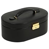 Wolf Designs 280502 Heritage Oval Black Jewelry-Box