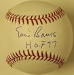 Ernie Banks Signed Baseball w/HOF 77
