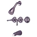 Chrome 3 Valve Tub/Shower Faucet