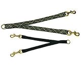 Mendota ME03603 Large Breed Coupler, 2-Dog 1 x 28 Inch - Black