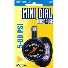 Bell Automotive #22-5-08770-8 5-50PSI Mini Tire Gauge