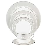 Lenox Bellina Bone China Platinum Banded 5-Piece Place Setting, Service for 1